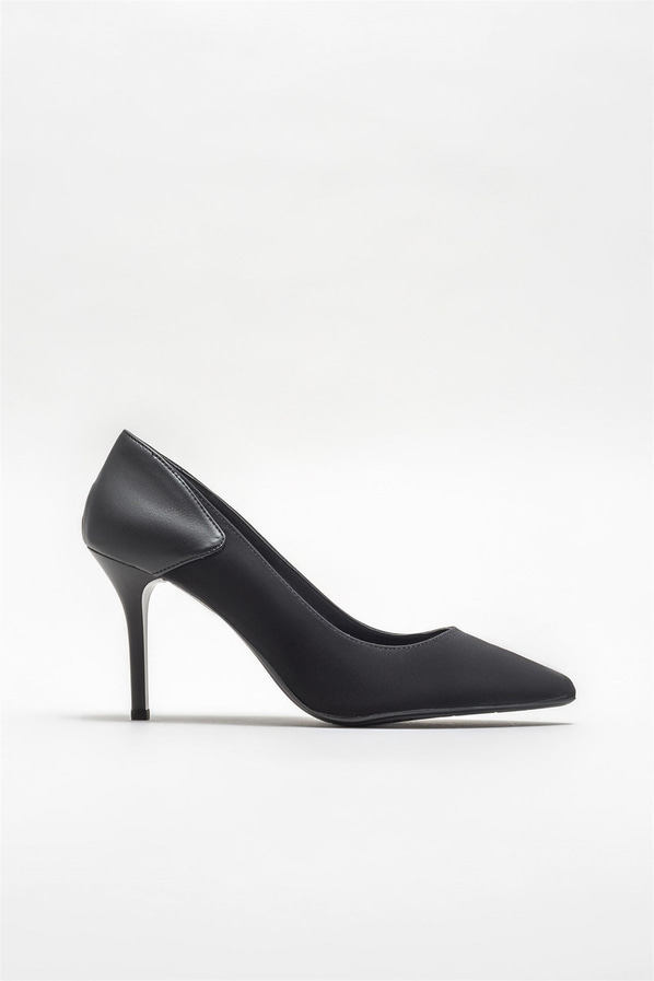 Siyah kadın stiletto - Elle Shoes