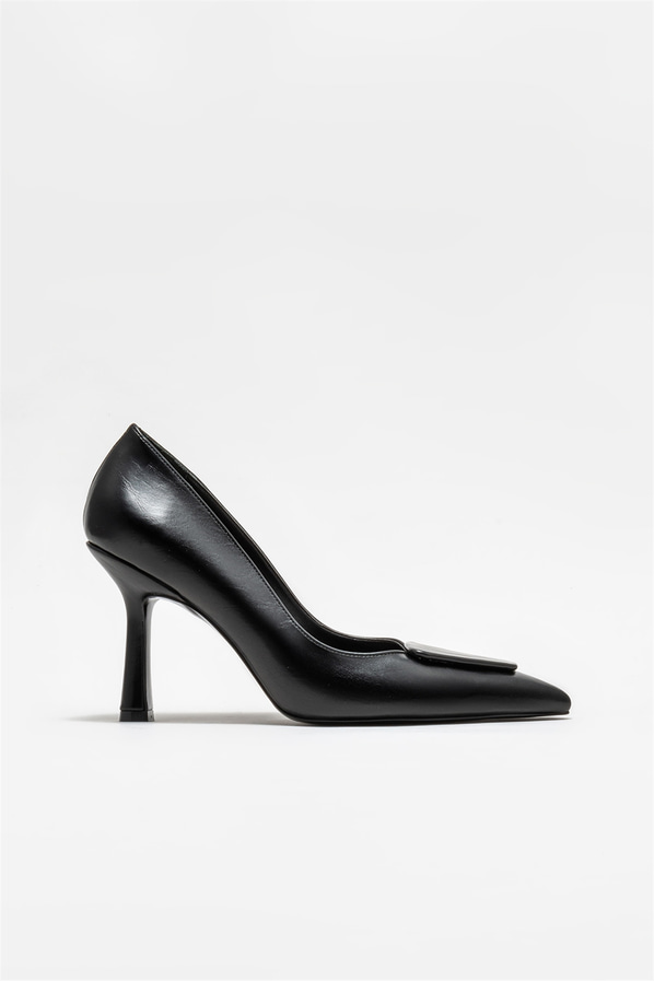 Siyah kadın stiletto - Elle Shoes