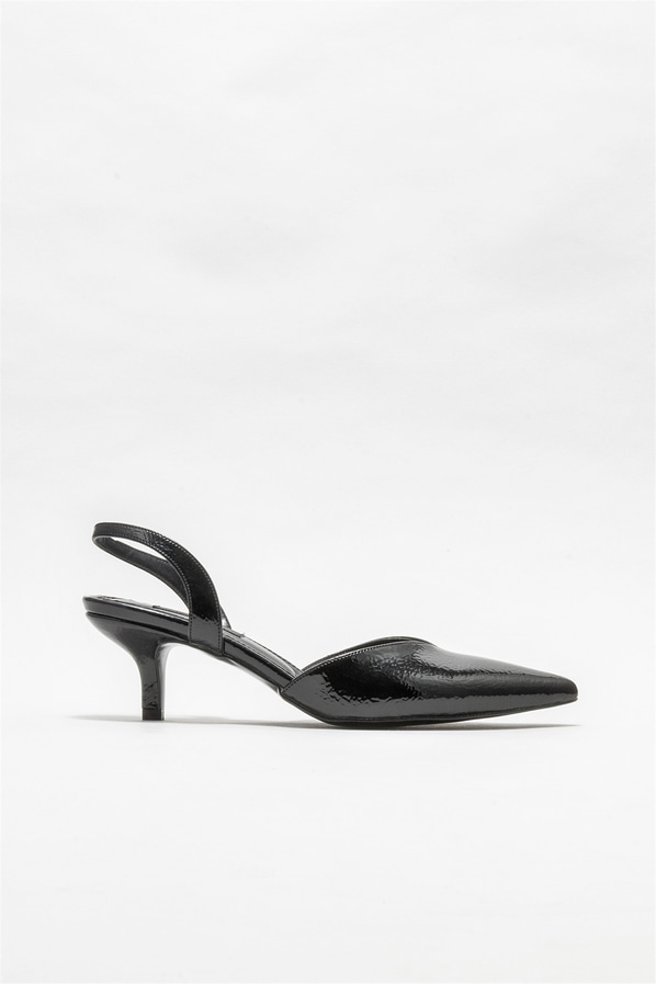 Siyah topuklu kadın ayakkabı - Elle Shoes