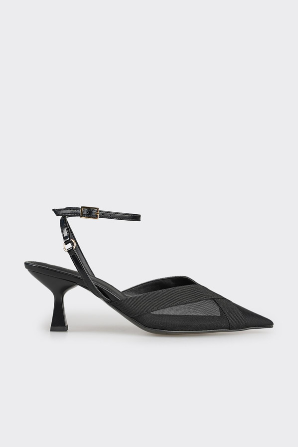 Siyah topuklu kadın ayakkabı - Elle Shoes