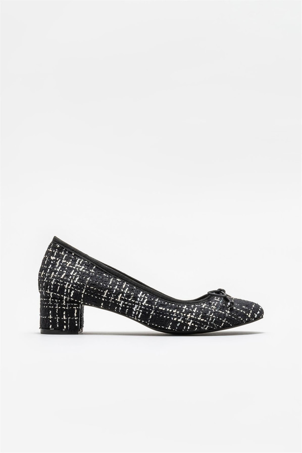 Siyah topuklu kadın ayakkabı - Elle Shoes