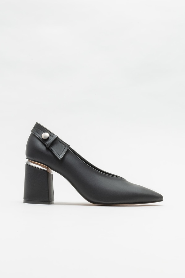 Siyah topuklu kadın ayakkabı - Elle Shoes