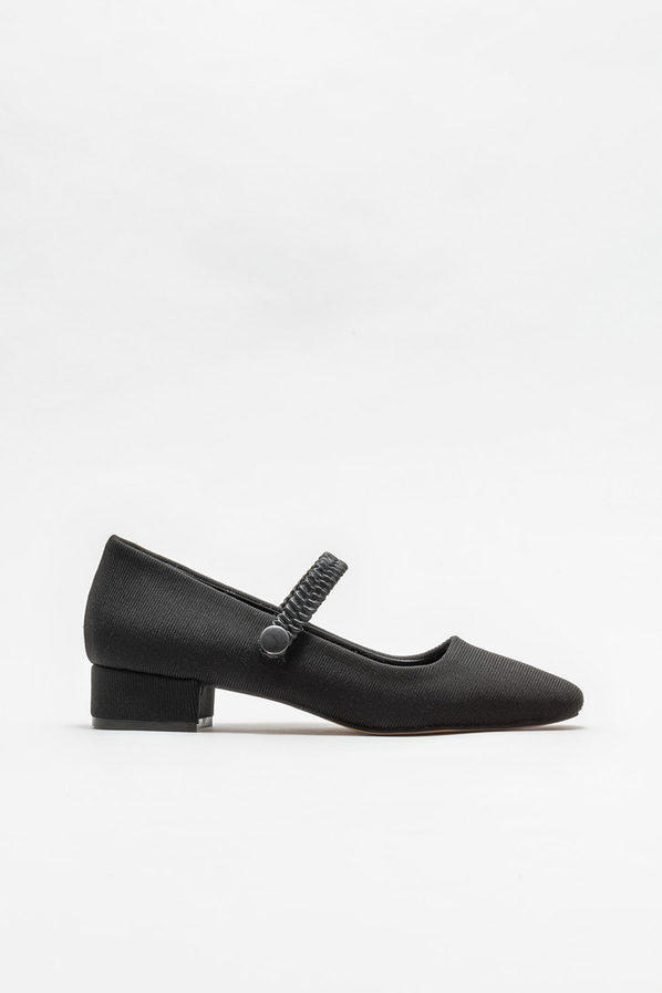 Siyah topuklu kadın ayakkabı - Elle Shoes