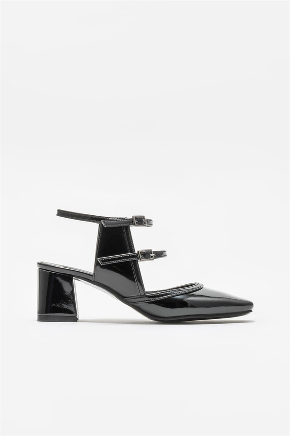 Siyah topuklu kadın ayakkabı - Elle Shoes
