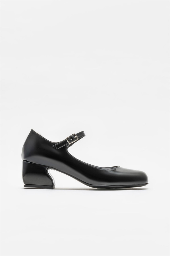 Siyah topuklu kadın ayakkabı - Elle Shoes