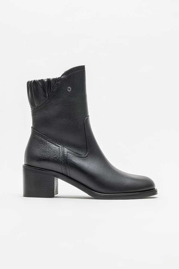 Siyah topuklu kadın bot - Elle Shoes