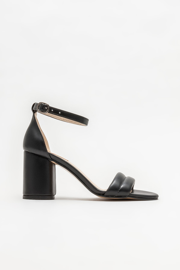 Siyah topuklu kadın sandalet - Elle Shoes