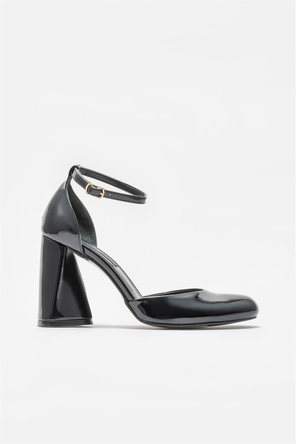 Siyah kadın topuklu ayakkabı - Elle Shoes