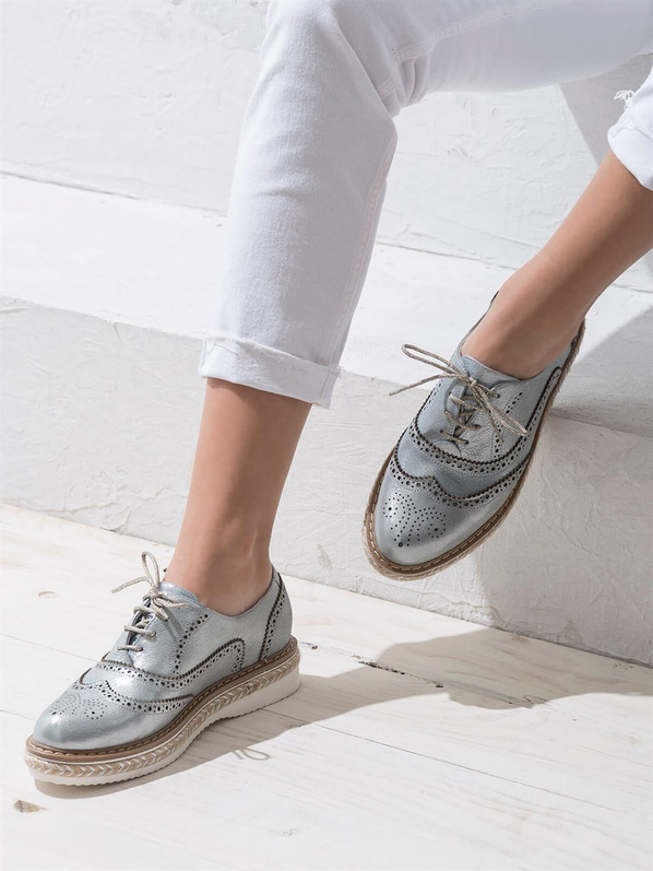 Mavi kadın ayakkabı - Elle Shoes