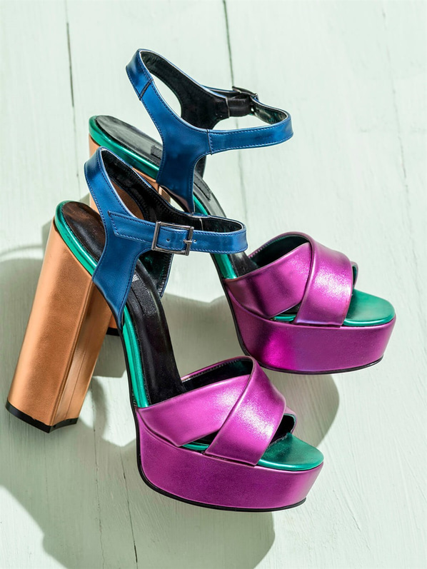 Fuşya kadın ayakkabı - Elle Shoes