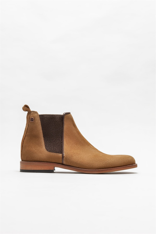 Taba deri erkek klasik bot - Elle Shoes
