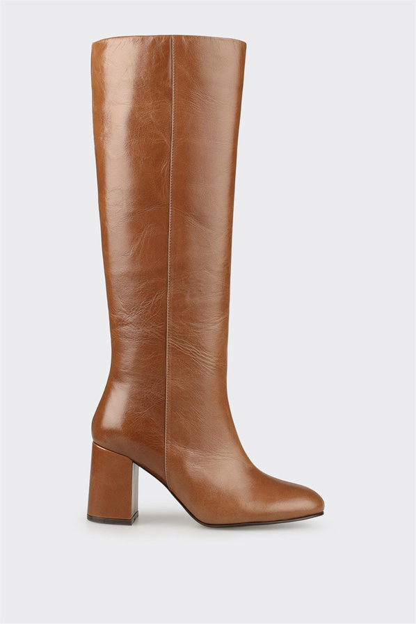 Taba Deri Kadın Çizme