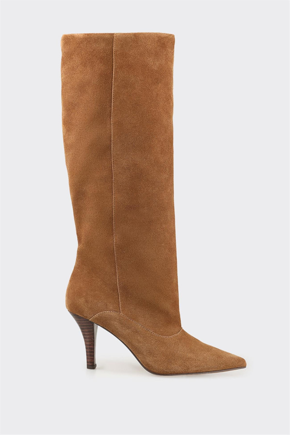 Taba Deri Kadın Çizme