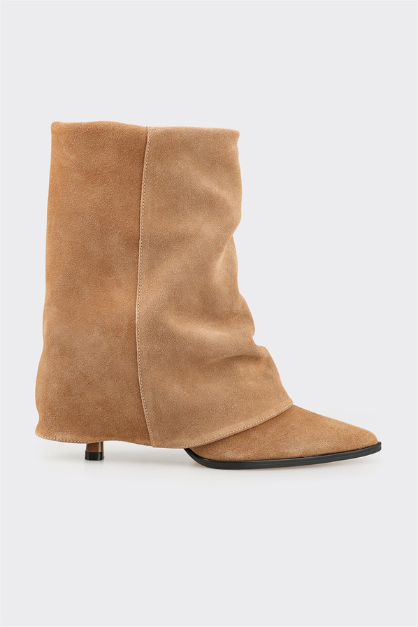 Taba Deri Kadın Klasik Bot