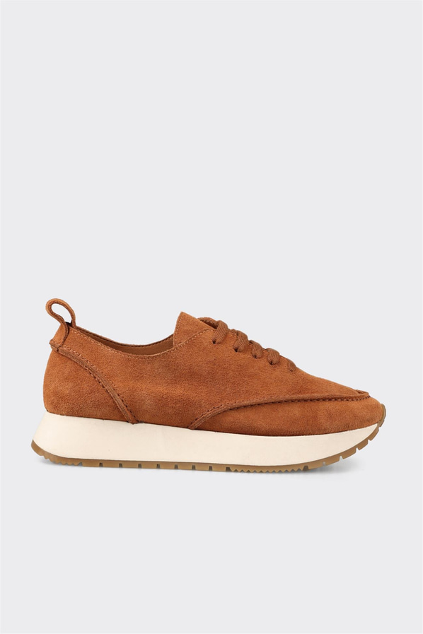 Taba deri kadın sneaker - Elle Shoes
