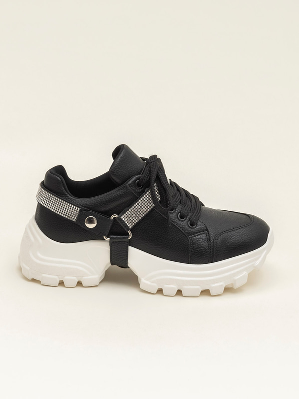 Siyah kadın spor ayakkabı - Elle Shoes