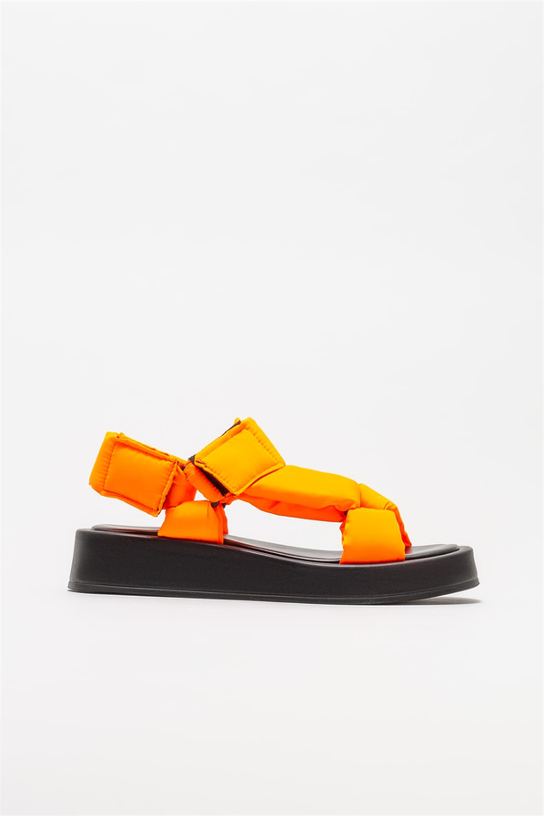 Turuncu kadın sandalet - Elle Shoes