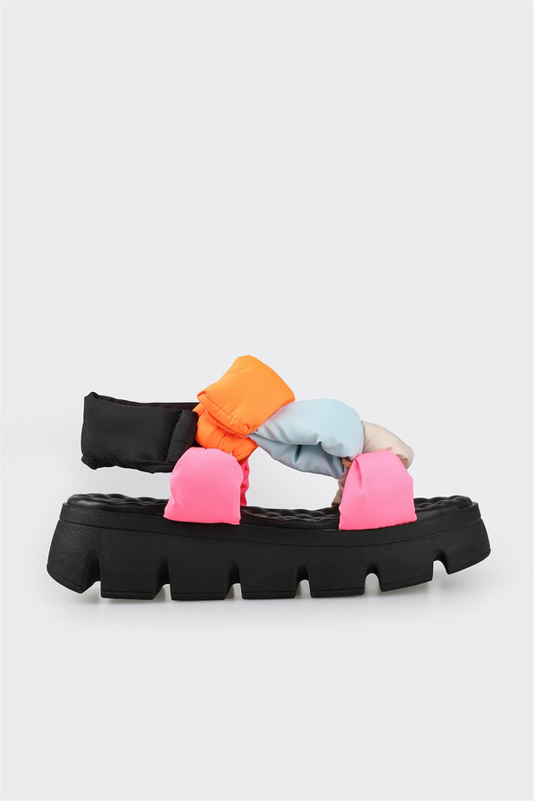 Turuncu kadın sandalet - Elle Shoes