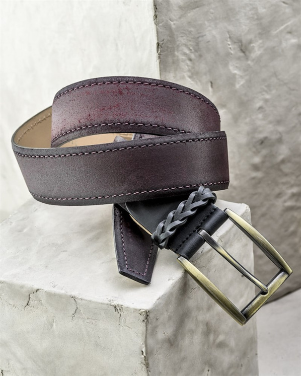 Bordo erkek kemer - Elle Shoes