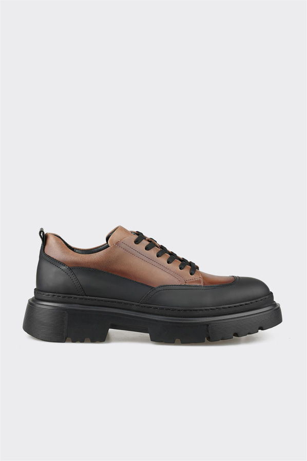 Vizon deri erkek günlük ayakkabı, rahat kullanım için - Elle Shoes