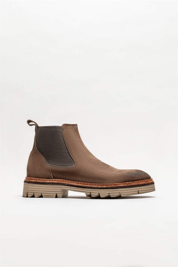 Vizon deri erkek günlük bot, günlük kullanım için - Elle Shoes