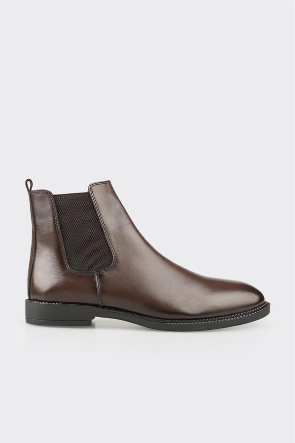 Vizon deri erkek günlük bot, günlük kullanım için - Elle Shoes