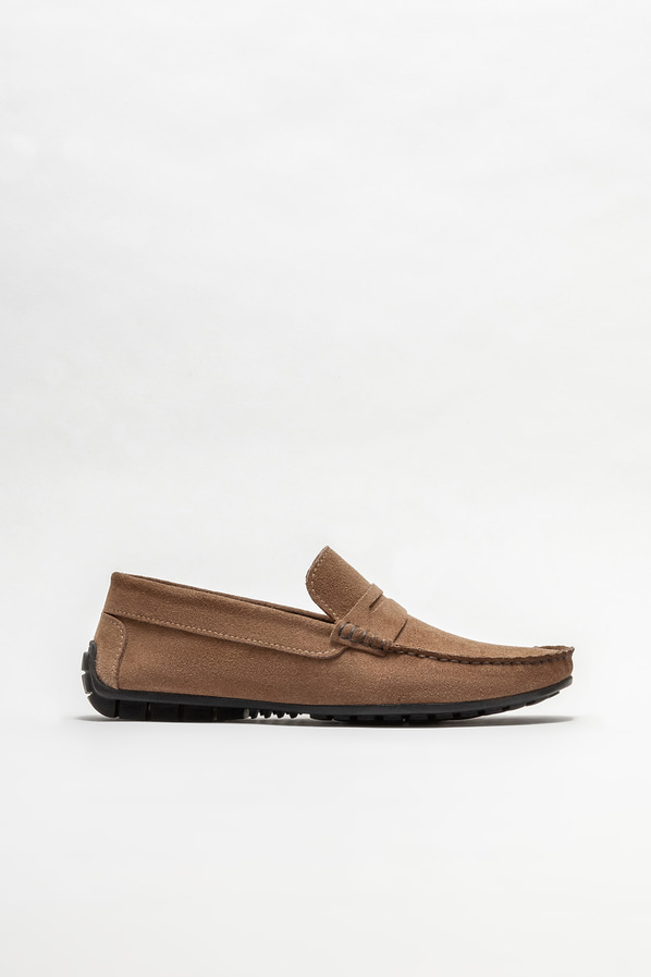 Vizon deri erkek loafer, günlük kullanım için - Elle Shoes