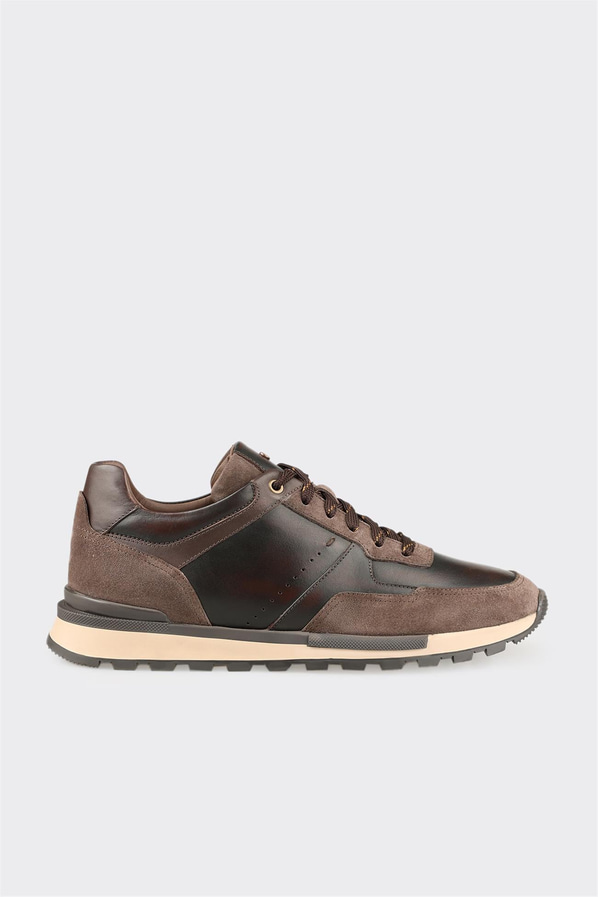 Vizon deri erkek spor ayakkabı - Elle Shoes