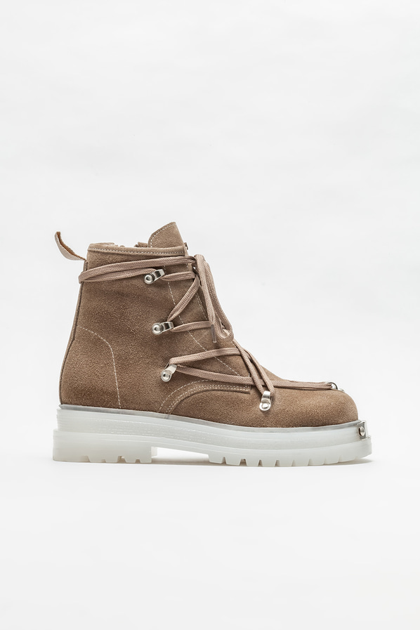 Vizon deri kadın bot, günlük kullanım için - Elle Shoes