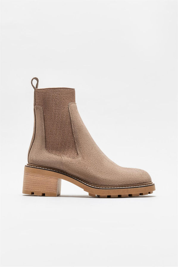 Vizon deri kadın bot, günlük kullanım için - Elle Shoes