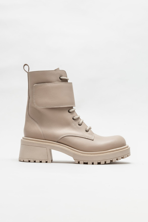 Vizon deri kadın bot, günlük kullanım için - Elle Shoes