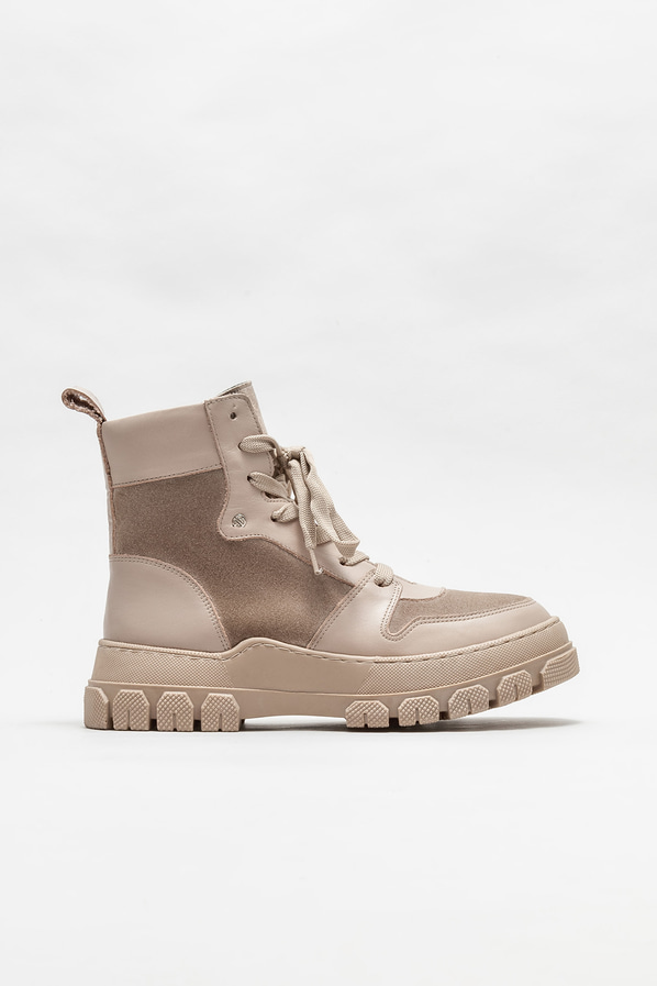 Vizon deri kadın bot, günlük kullanım için - Elle Shoes