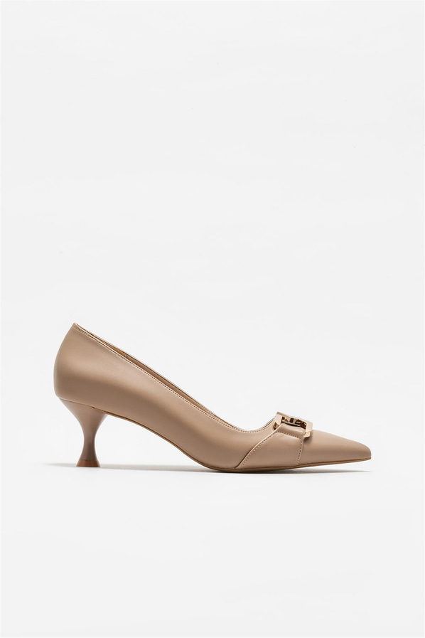 Vizon topuklu kadın ayakkabı - Elle Shoes