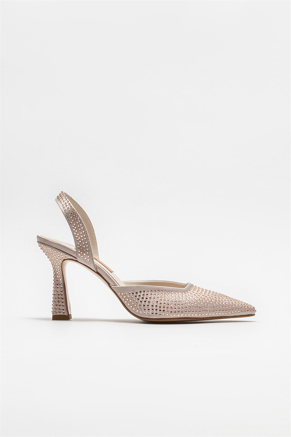 Vizon topuklu kadın ayakkabı - Elle Shoes