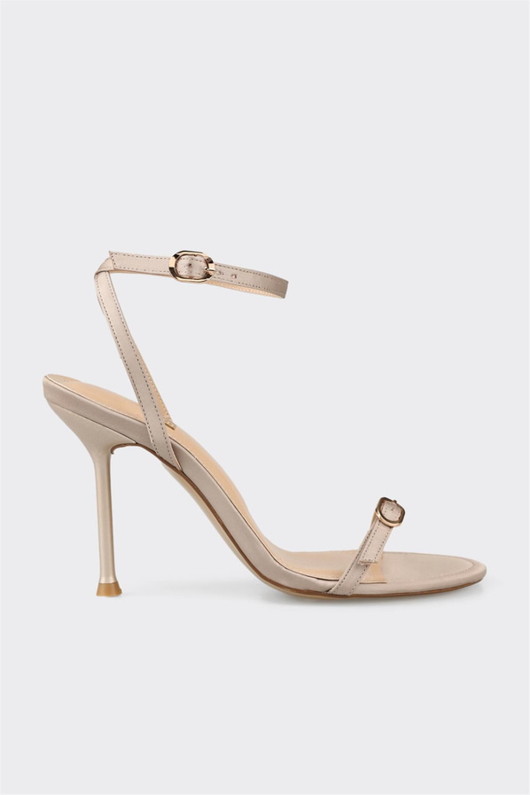 Vizon topuklu kadın sandalet - Elle Shoes