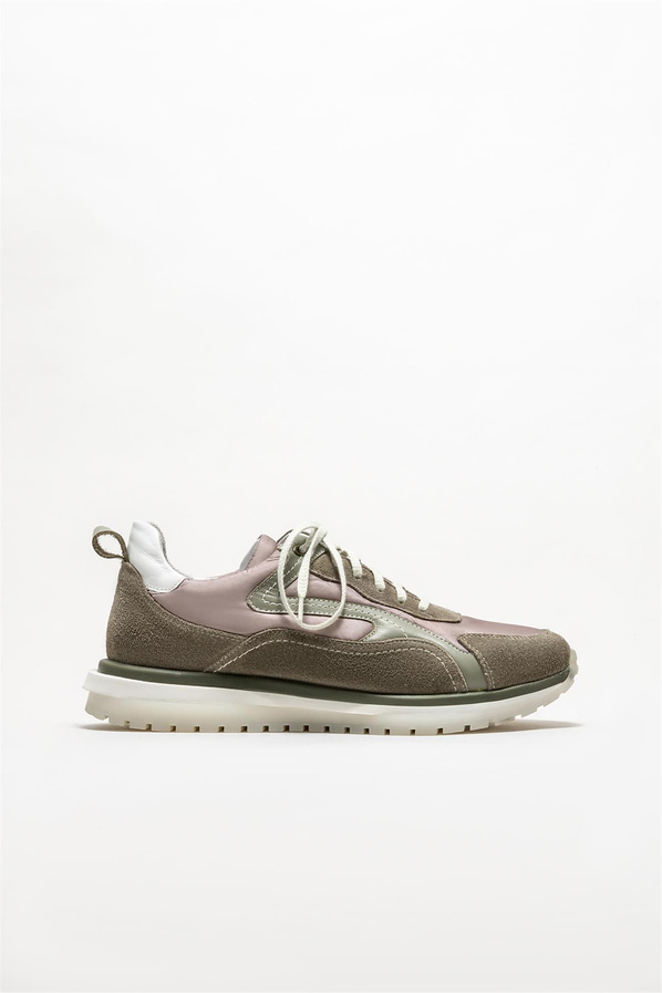 Yeşil deri erkek spor ayakkabı - Elle Shoes