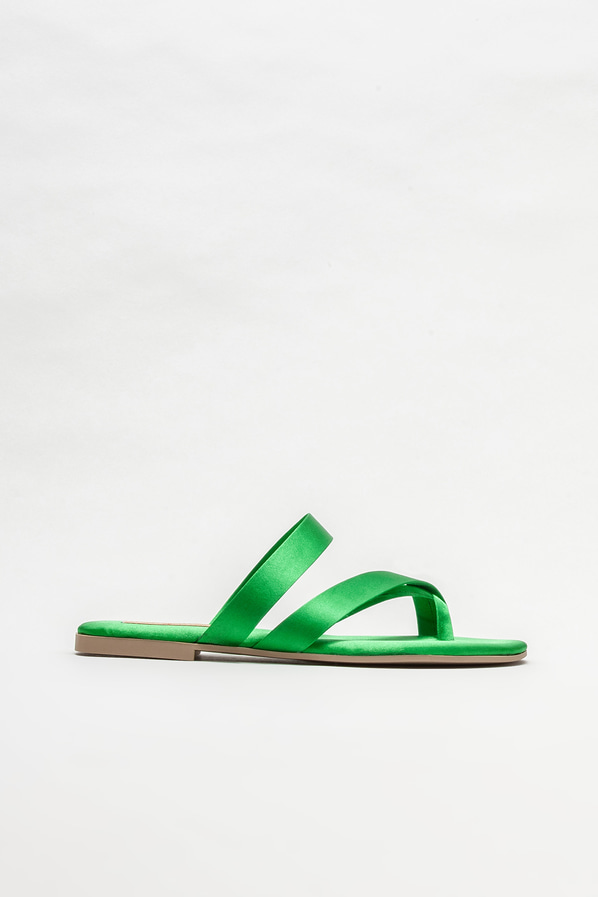 Yeşil kadın terlik - Elle Shoes