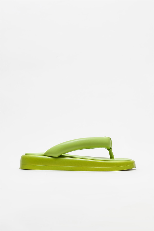 Yeşil kadın terlik - Elle Shoes