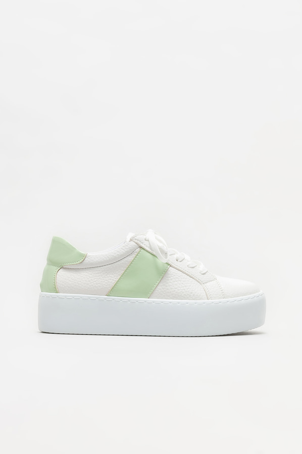 Yeşil kadın spor ayakkabı - Elle Shoes