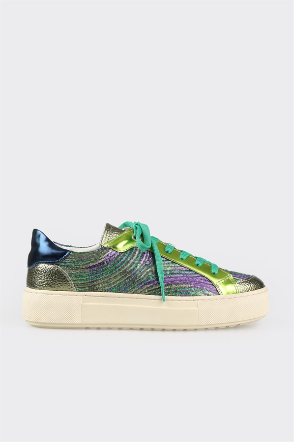 Yeşil kadın sneaker - Elle Shoes