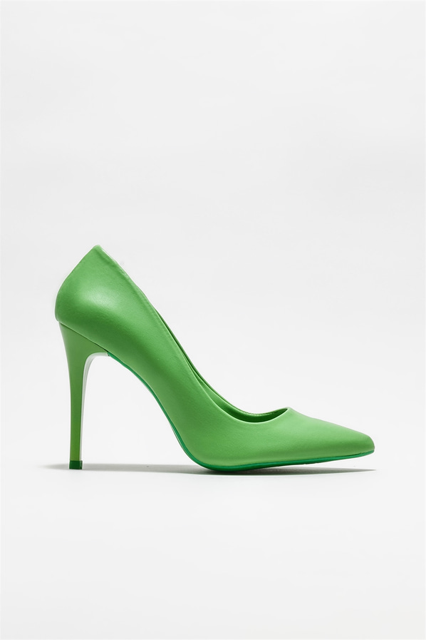 Yeşil kadın stiletto - Elle Shoes