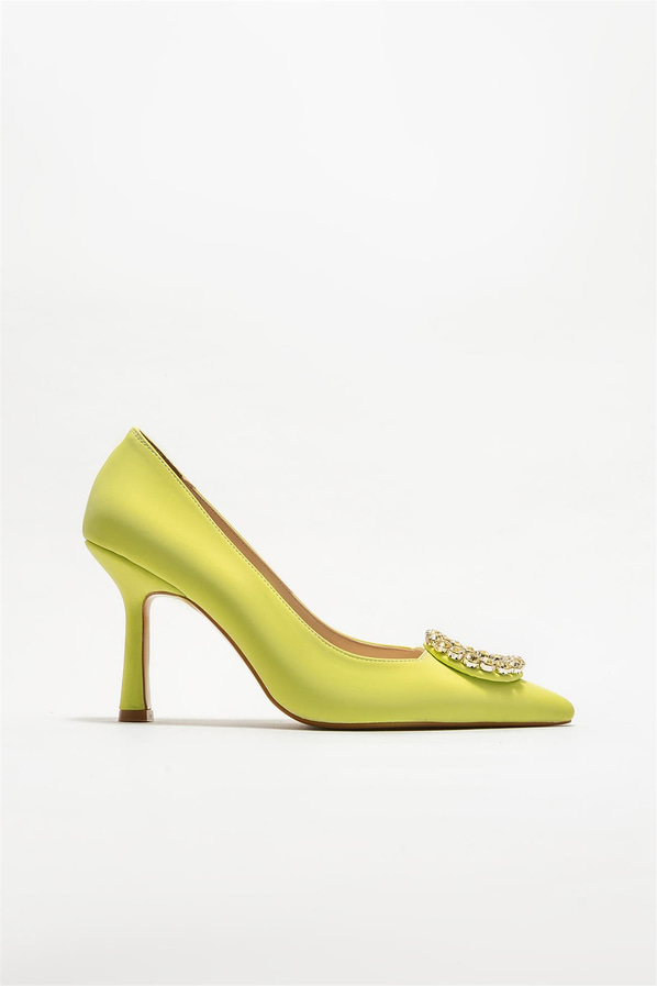 Yeşil kadın stiletto - Elle Shoes