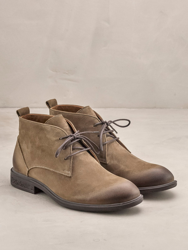 Vizon deri erkek günlük bot, günlük kullanım için - Elle Shoes