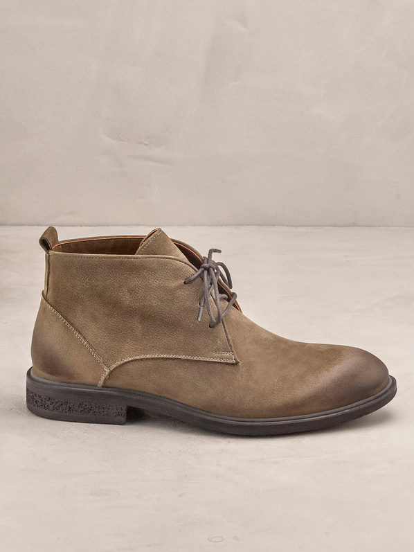 Vizon deri erkek günlük bot, günlük kullanım için - Elle Shoes