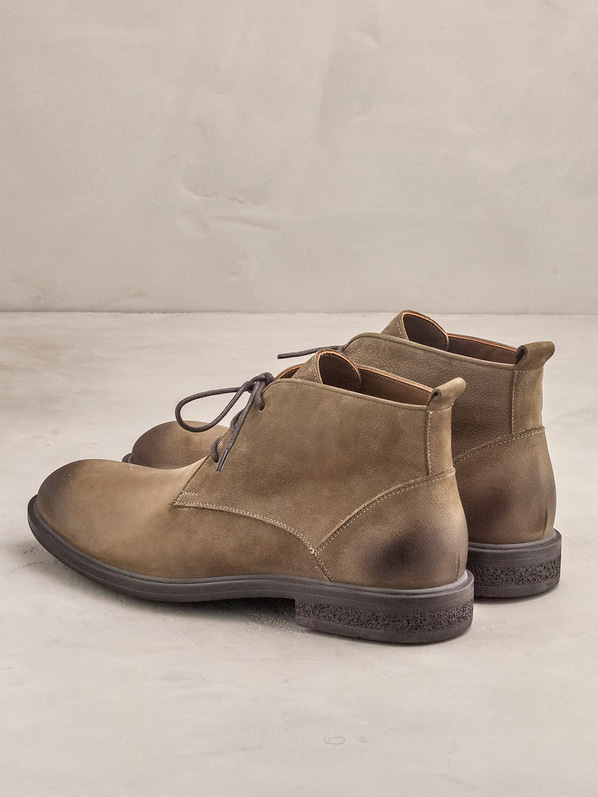 Vizon deri erkek günlük bot, günlük kullanım için - Elle Shoes