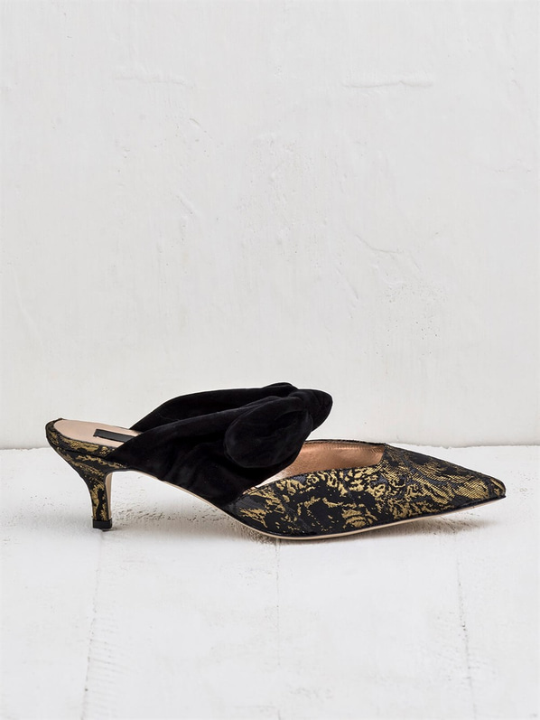 Siyah kadın terlik - Elle Shoes