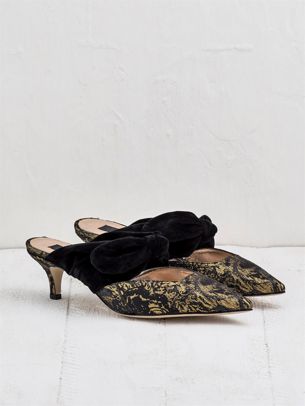 Siyah kadın terlik - Elle Shoes