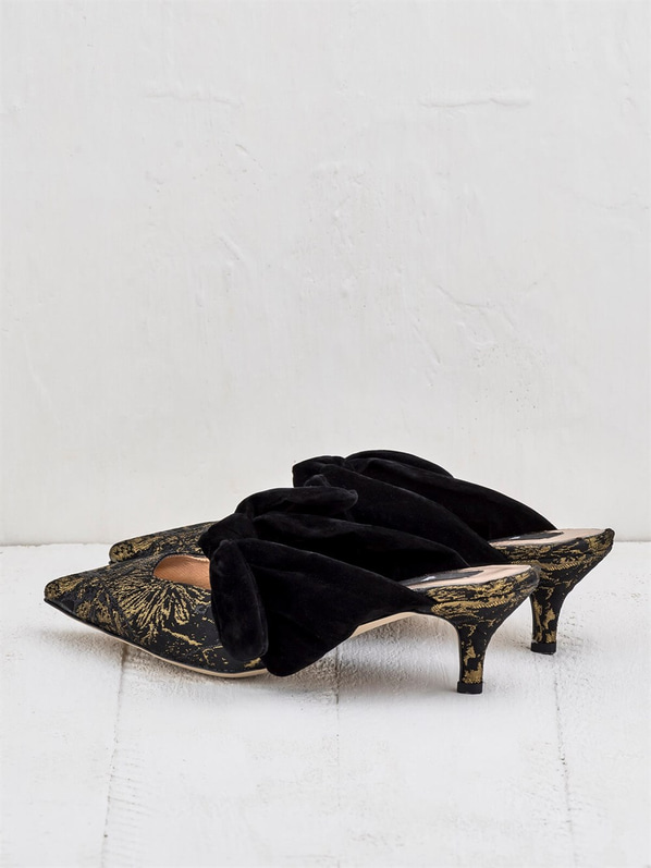 Siyah kadın terlik - Elle Shoes