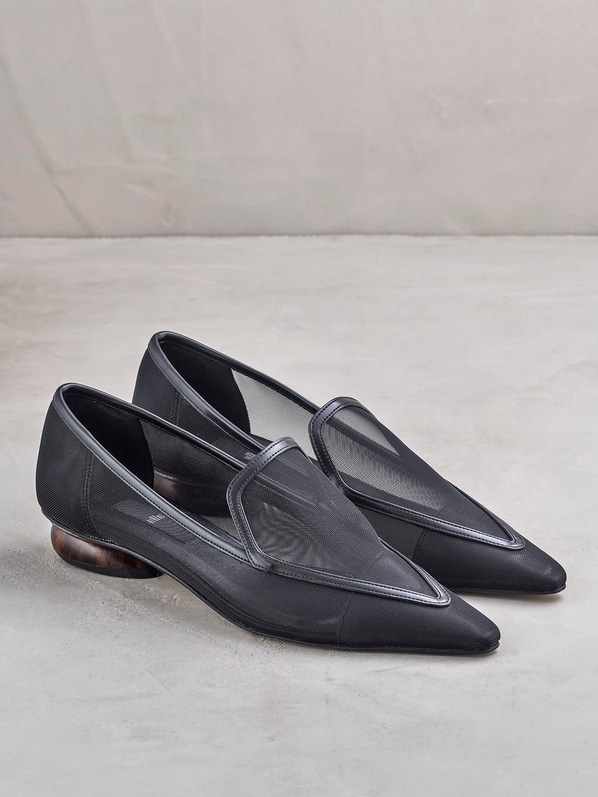 Siyah düz kadın ayakkabı - Elle Shoes
