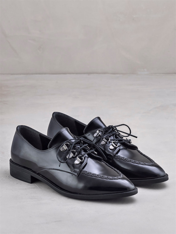 Siyah düz kadın ayakkabı - Elle Shoes